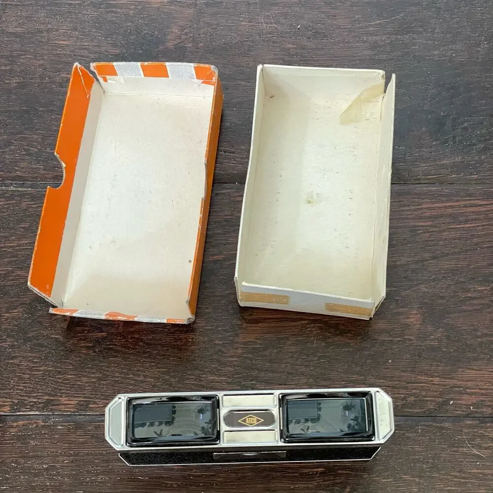 Vintage Opera Glasses ATCO 3x Coated Lens Japan with Box 1960s MCM Retro